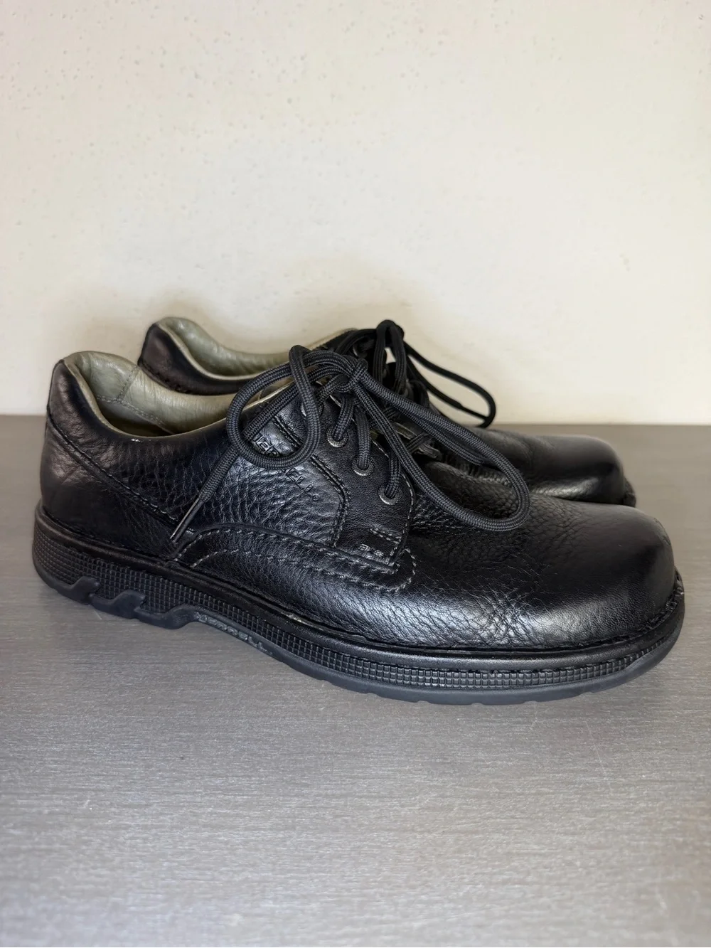 Merrell World Rambler Oxford Mens Size 9 Black Leather Casual Dress Shoes J45129